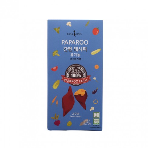 파파루간편레시피 유기농고구마가루 15g(초기)