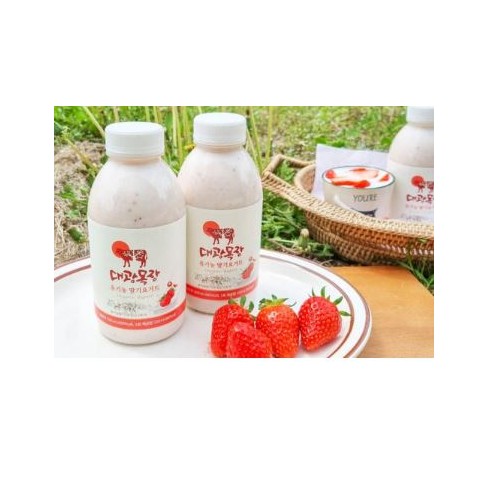 대광목장 유기농딸기요거트 500ml 5/20입고