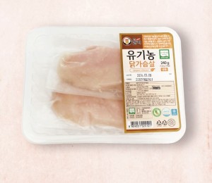[테스트]유기농닭가슴살(냉동)240g